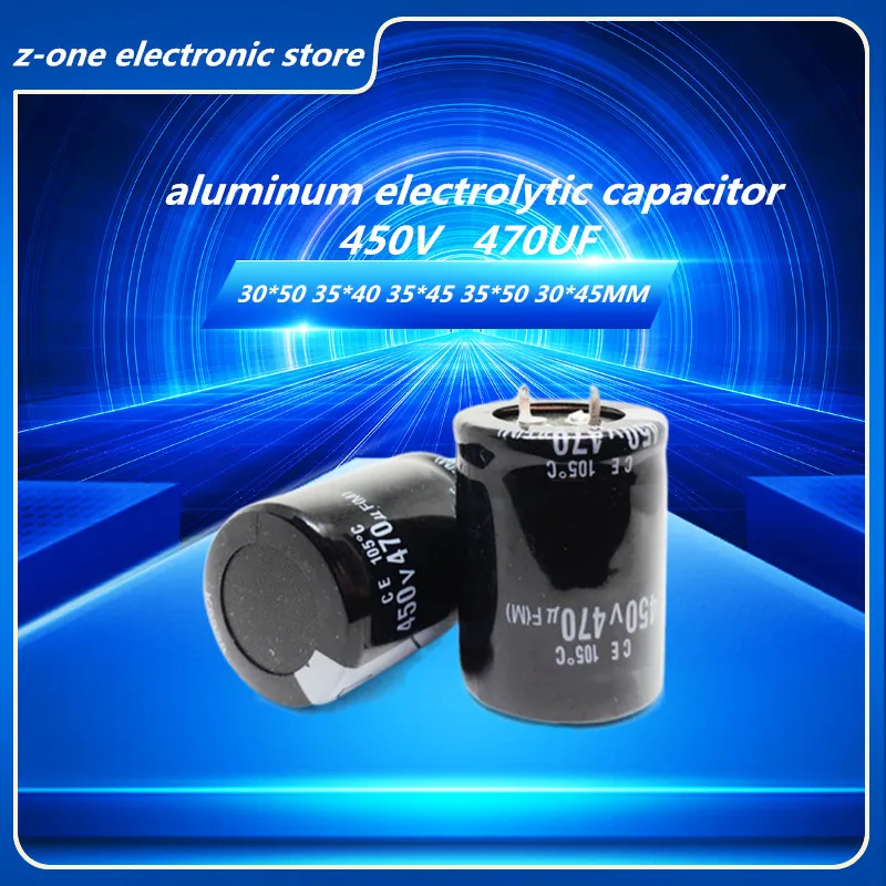 2pcs-5pcs 450V470UF Higt quality aluminum electrolytic capacitor 450V 470UF 30*45MM 30*50MM 35*40MM 35*45MM 35*50MM