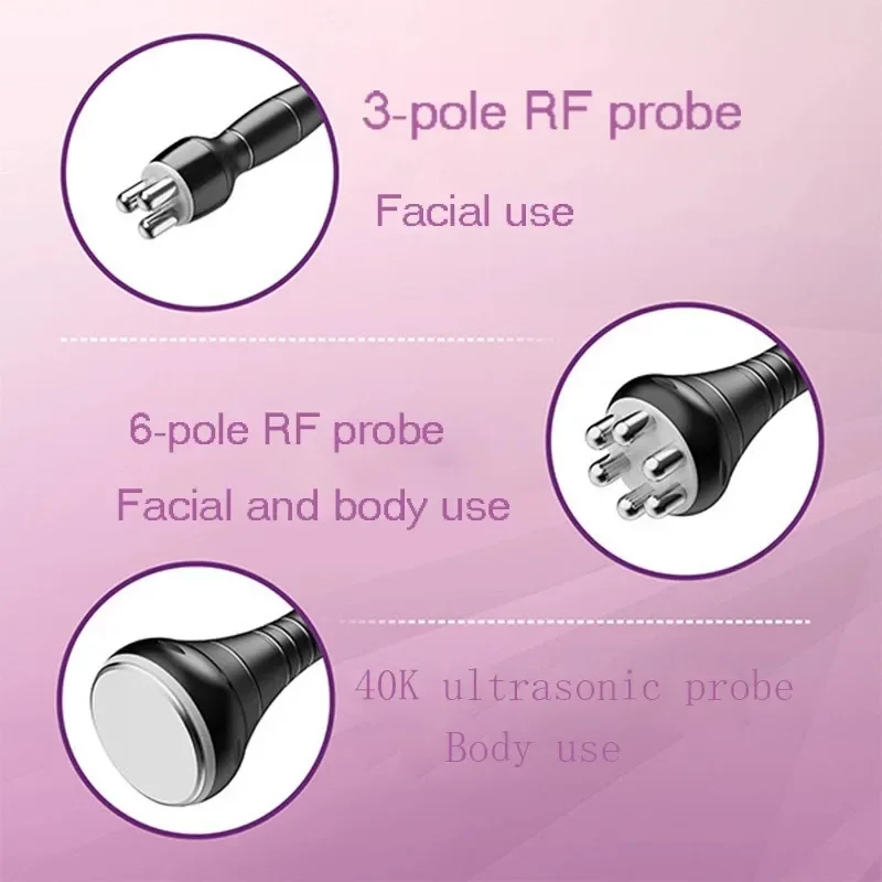 NEW 3 In 1 80K Cavitation Ultrasonic RF Machine Skin Rejuvenation Cellulite Massager Fat Reducer Multi-Polar Weights Loss Device