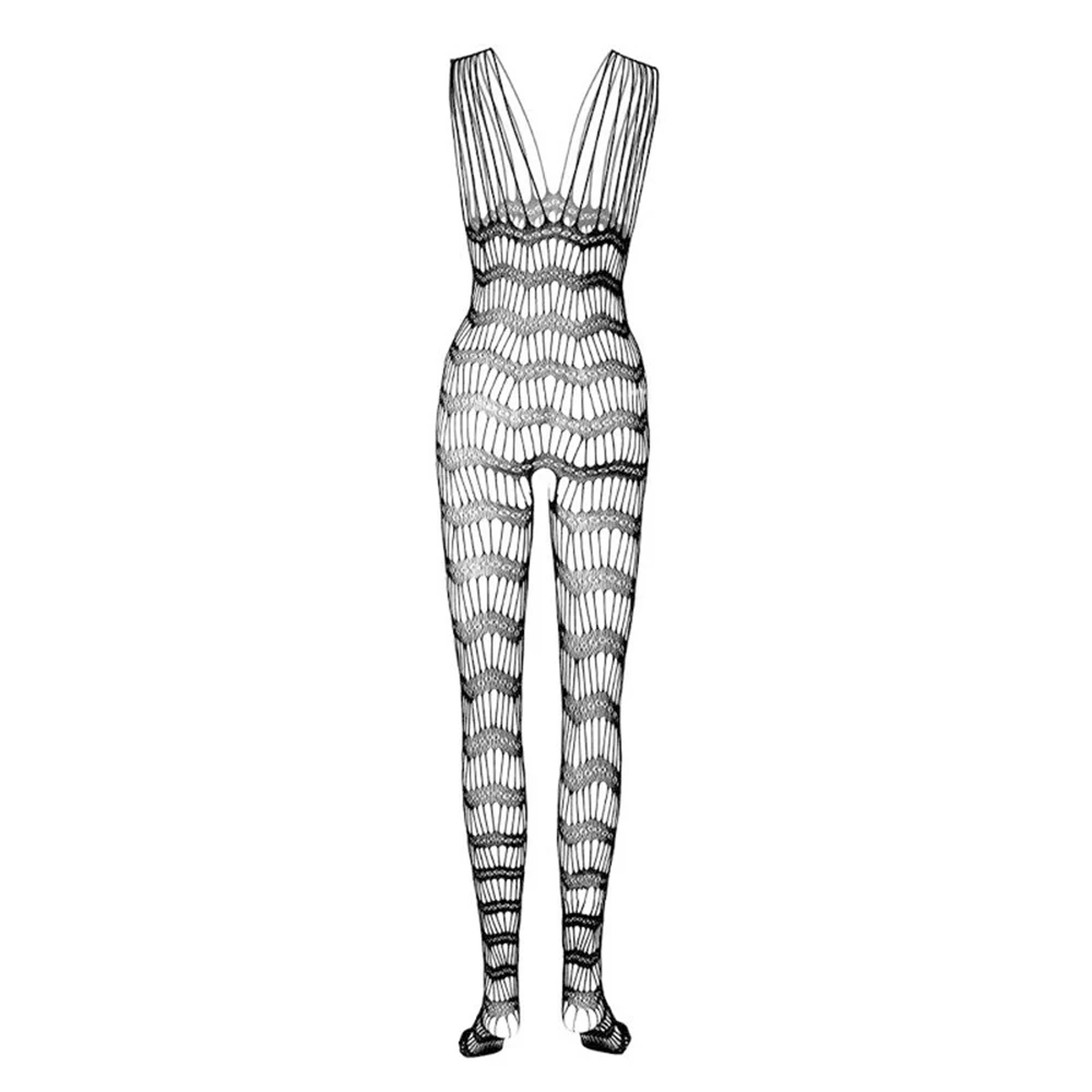 Men Sexy Bodystocking Transparent Mesh Bodysuit Open Crotch Erotic Lingerie Gay Sissy Lace Fishnet Hollow Out Sleepwear Jumpsuit