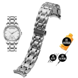 Elegant Stainless Steel Watch Bracelet - Universal Fit 22mm, 23mm, 24mm - 24mm (Silver)