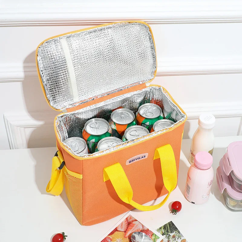 Tragbare Lunch-Tasche mit großer Kapazität niedliche haltbare Lebensmittel Thermo box Kühler Lunchbox Aluminium folie isolierte Picknick taschen