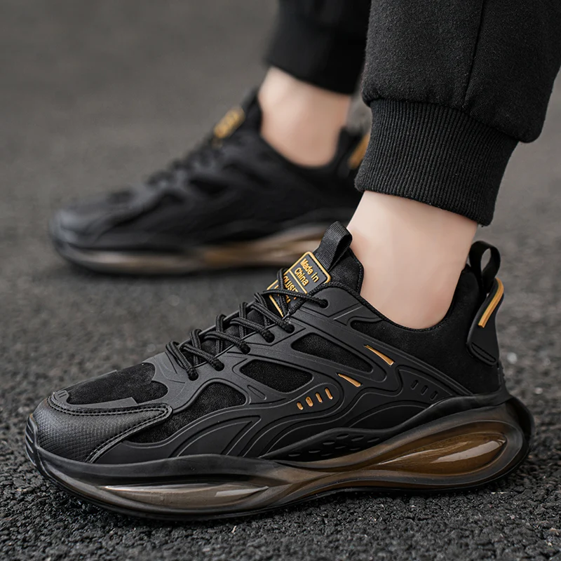 Comfortable and Stylish Men's Casual Sneakers - Solid Color, Round Toe Design, Lightweight Fabric Upper, Non-Slip and Wear-Resistant Sole, Breathable Fabric Insole, Suitable for Outdoor Running and Everyday Wear -