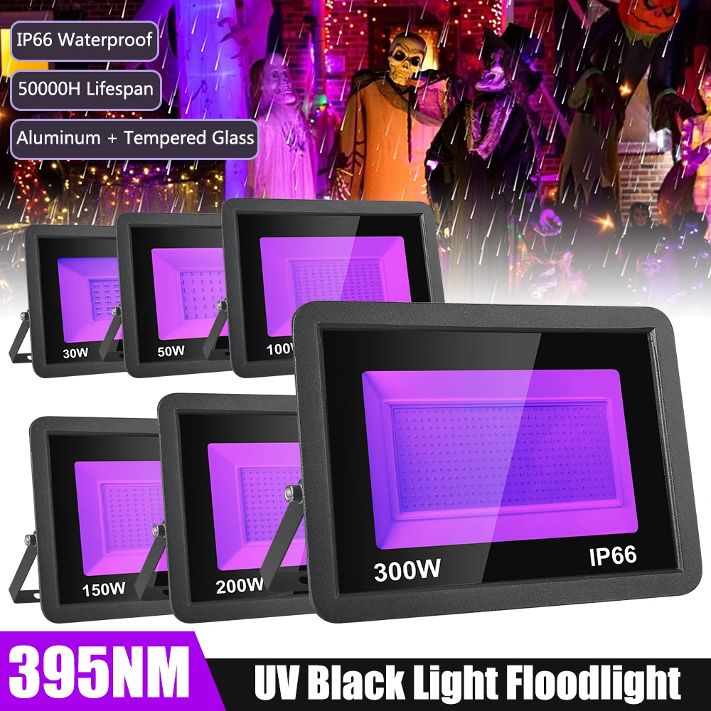 Tube Lumière Noire UV 395nm 10W - 48 LEDs, 1 Pied, Pour Soirées, Décorations Fluorescentes, Body Painting - Usage Intérieur