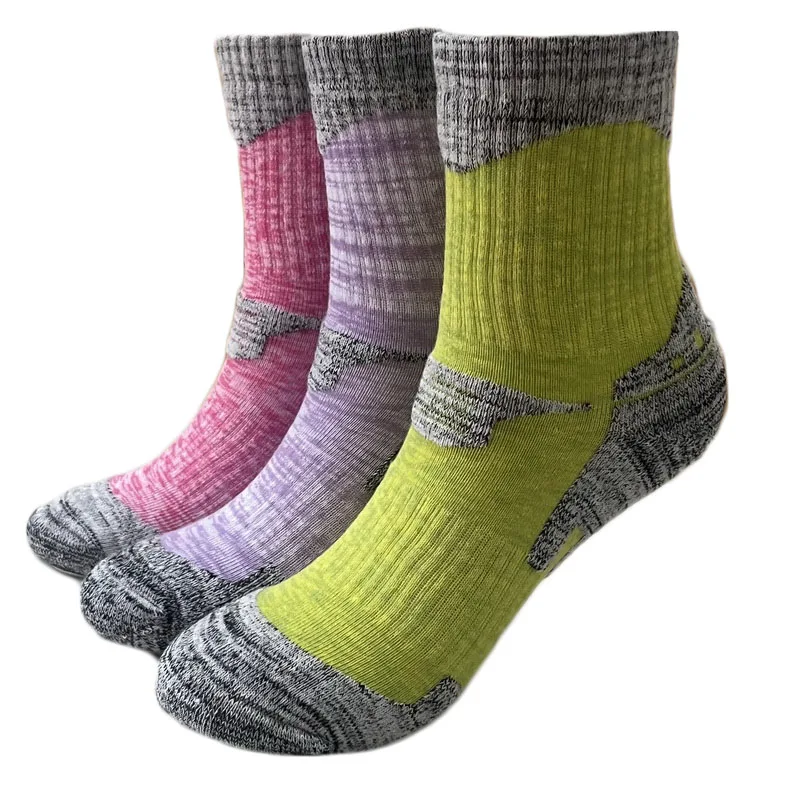 Thick Hiking Socks Compression Non Slip Winter Camping Thermal Socks Warm Sports Men Women Trekking Snowboard 3Pairs compression socks mens socks thermal socks women hiking socks