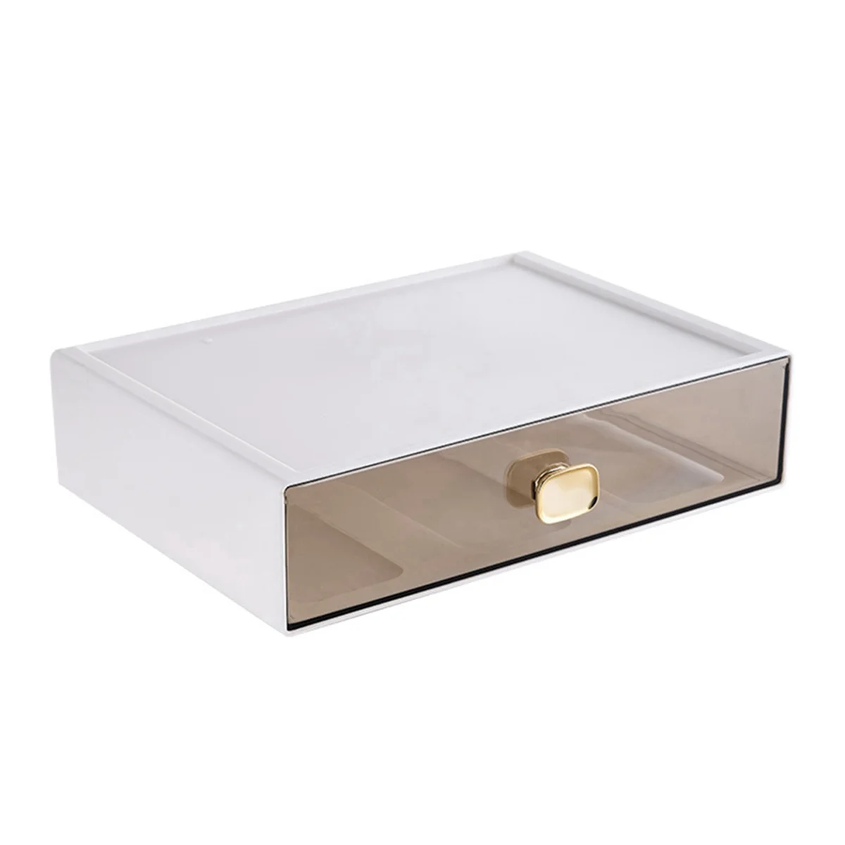 

8017 Desktop Ins Multi-Stacked Storage Box Dormitory Desk Transparent Drawer Student Stationery Office Small Hand Book