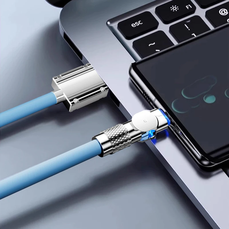 รูปสินค้า สายชาร์จ USB-C 120W ชาร์จเร็ว 1.5 เมตร ใช้ได้กับ Samsung Xiaomi Huawei