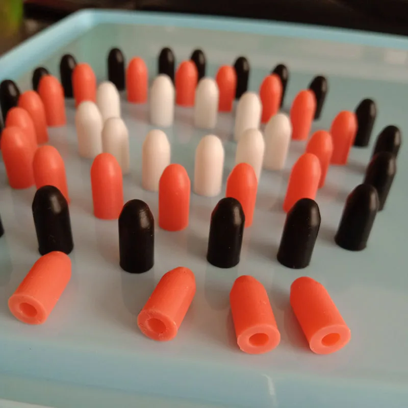 Description Picture 4 of item5/10/20Pcs Food Grade Silicone Rubber Storage Cap Needle Cover Syringe Sealing Test Tube End Cap Sealing Head Gasket