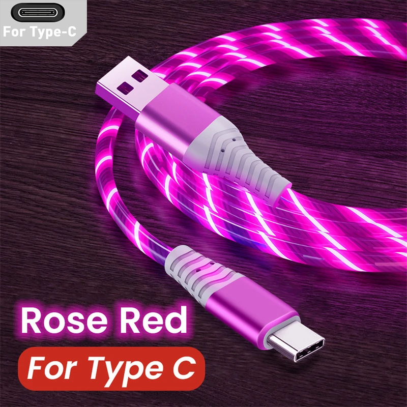 Illuminated Fast-Charge LED Cable – 2M Flowing Streamer