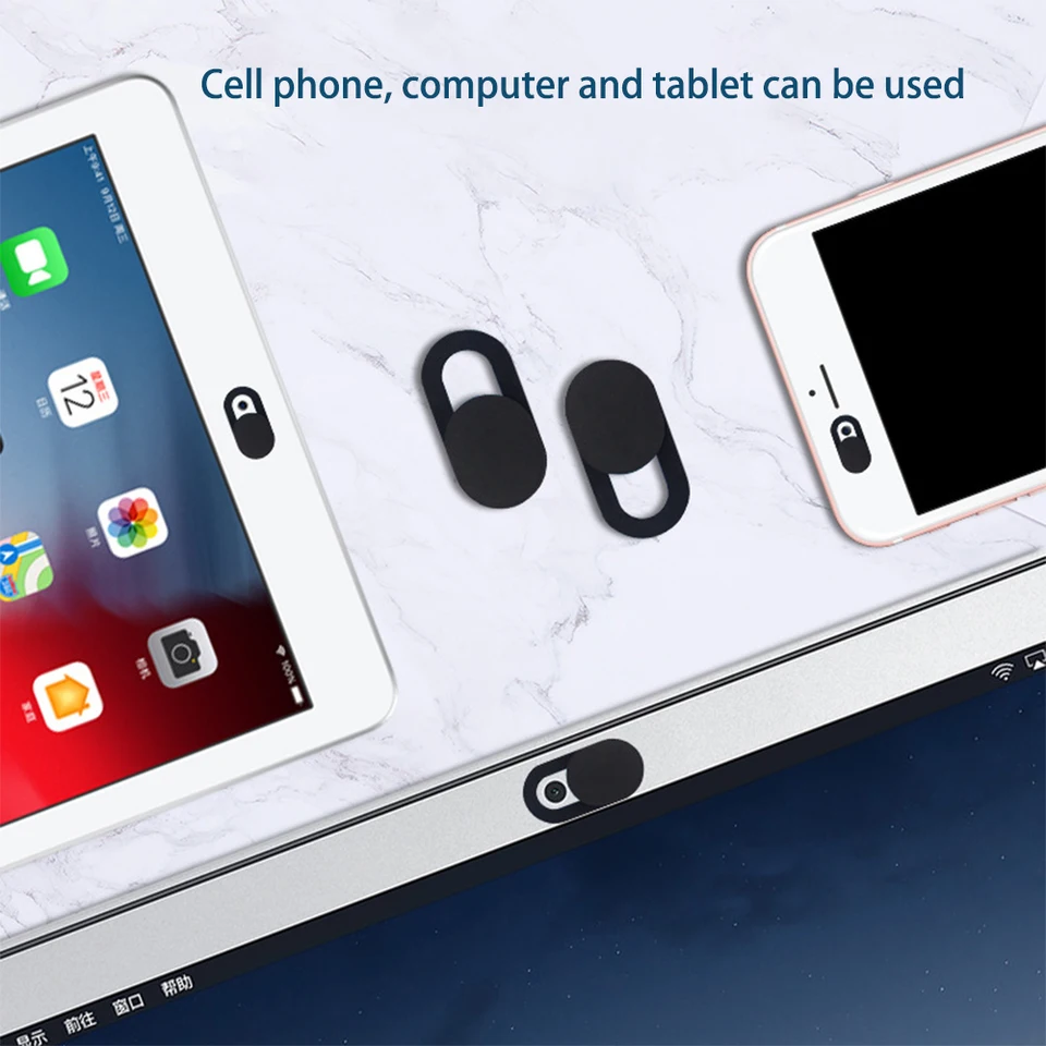 Webcam Slide Cover Ultra-Thin Metal Web Camera Cover For IPhone MacBook Imac Laptop Pc Ipad Pro Privacy Sticker 3 Pcs I.1006220784