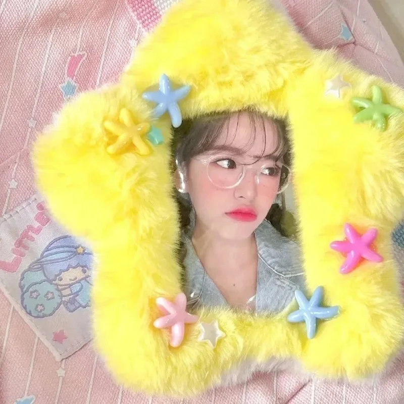 Plush Card Holder Cute Key Chain Pendant Plush Photo Card Holder Photo Albums Decor Cover Bus Card Protector Picture Sleeves Bag