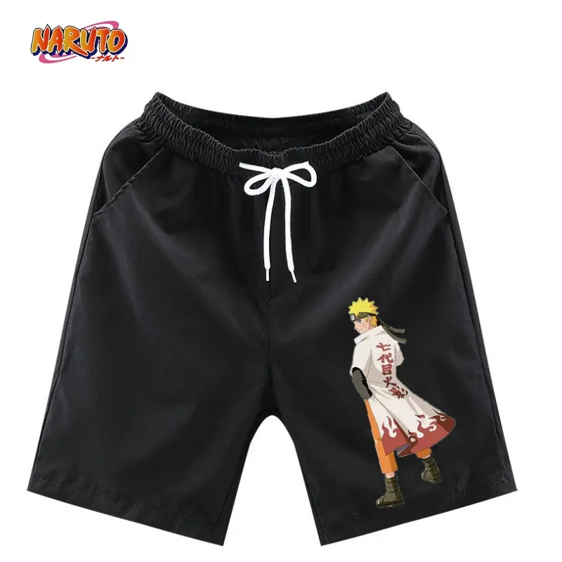 

Naruto anime cartoon shorts 12-year-old boy 13 junior high school students 14 sports and leisure 15 printed five-point pants