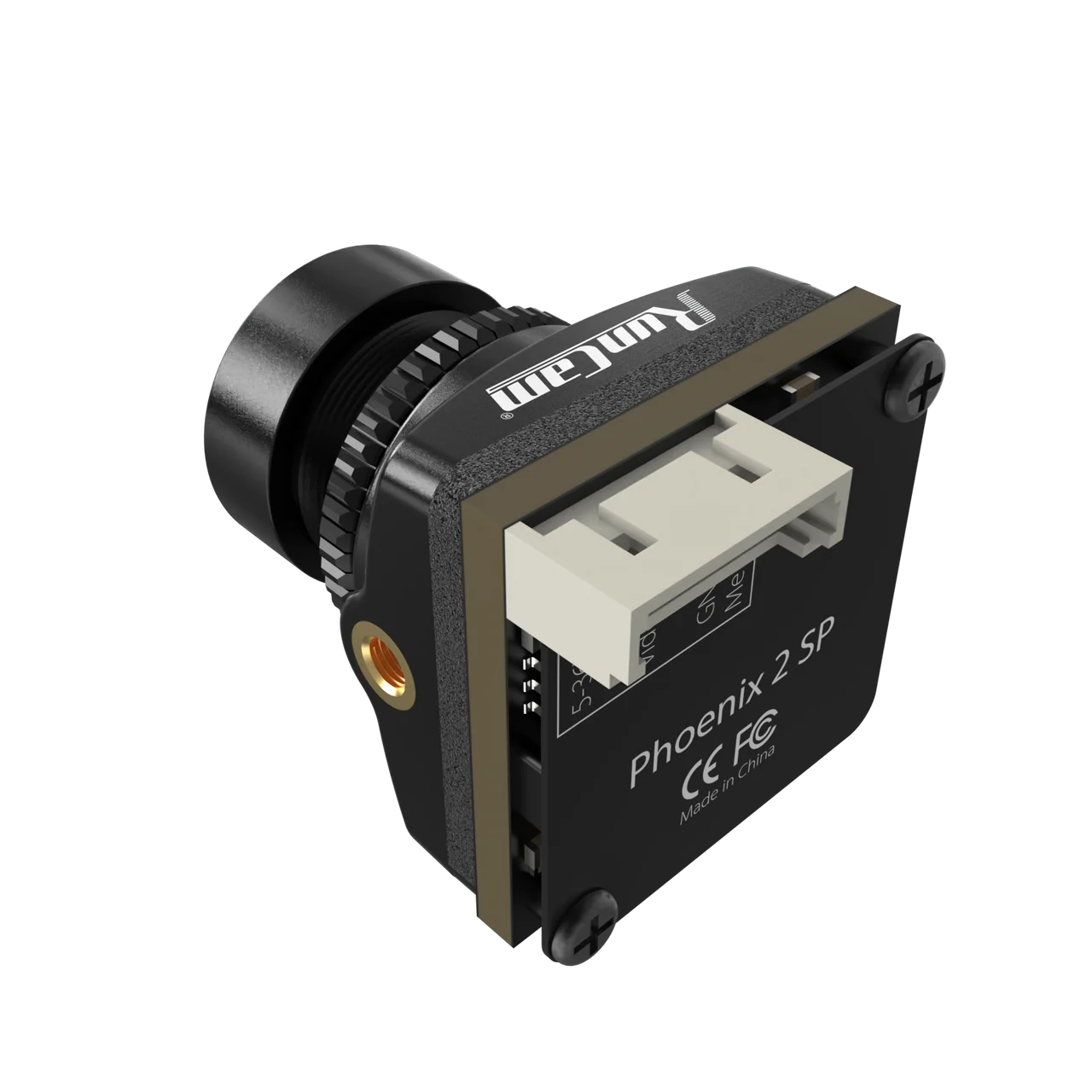 La RunCam Phoenix 2 SP V2/V3/V4 – Caméra FPV Haute Performance pour Pilotes en action, fixée sur un drone en vol.