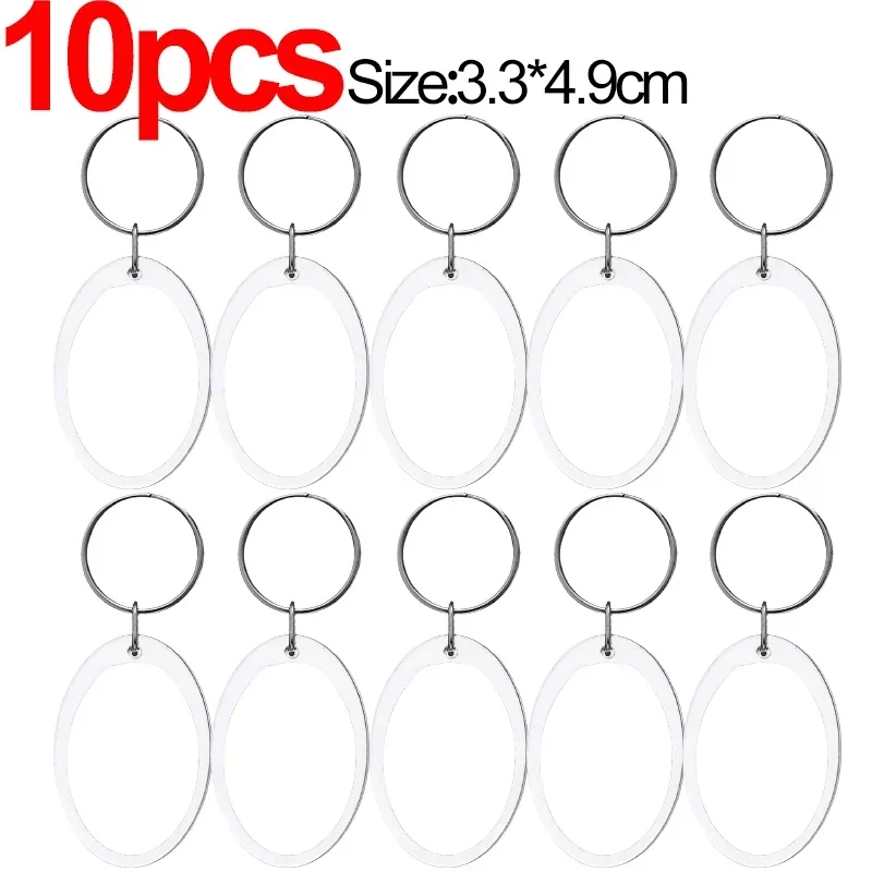 32 Stück Acryl-Fotorahmen Schlüsselanhänger – 5,1x7,6 Cm, Transparent, Für Fotos & DIY-Geschenke