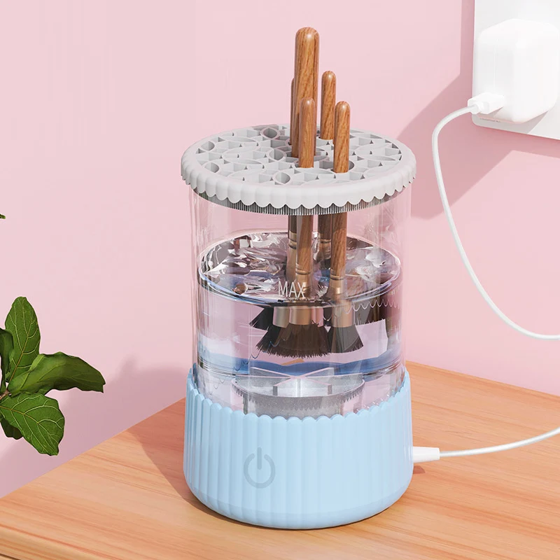 3-in-1 Make-up-Pinselreiniger & Trockner – USB-betrieben, Mit Timer | Für Alle Pinseltypen