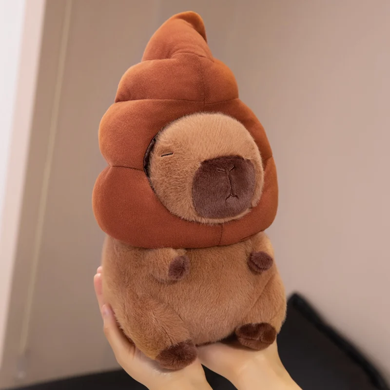 Peluche Capybara Avocado 2 In 1 – 35 Cm Di Morbidezza – Simpatico Maiale D'Acqua Con Nucleo Rimovibile – Giocattolo Per Bambini E Ragazze - 2
