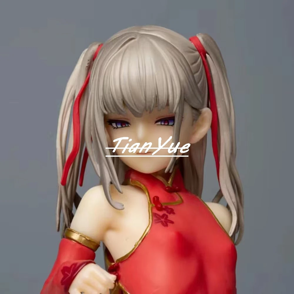 

Cute red Cheongsam girl Alice kneeling version Action Figure Model Toy 15cm
