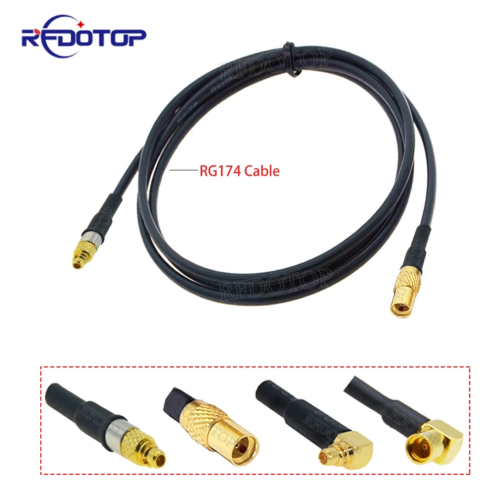 

1Pcs MMCX Male Plug to MMCX Female Jack Connector Adapter 50 Ohm RG174 RF Coaxial Cable Pigtail Extension Cord Jumper 5CM-15M