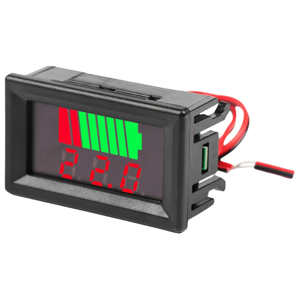 Car Battery Charge Level Indicator Battery Capacity Tester Auto Identify Battery Voltage Meter Capacity Indicator for Most Car