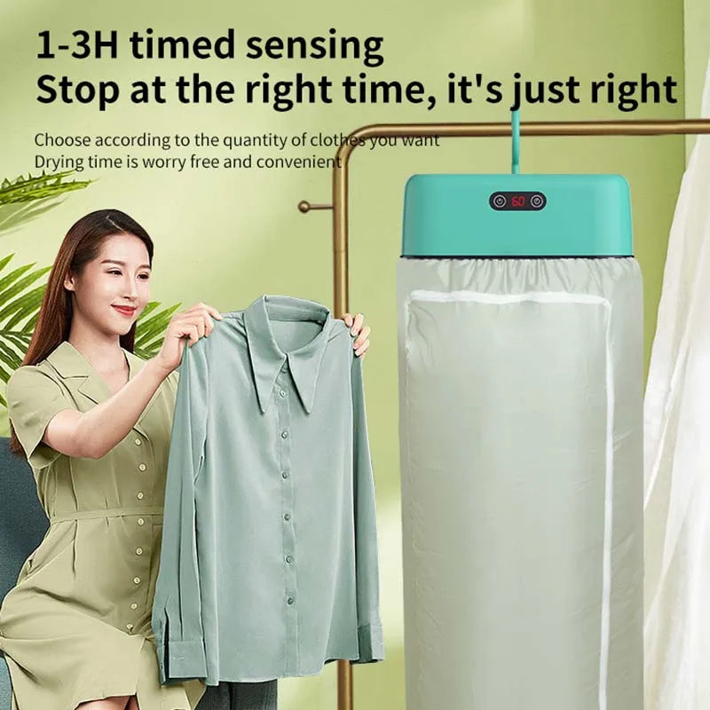 Foldable clothes dryer home adult baby smart dryer dormitory travel portable  control dryer 5