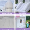 9FT White Wedding Inflatable Bounce House With Slide Bouncy Castle For Kids Jumping Party Game Trampoline With UL Blower Outdoor 5