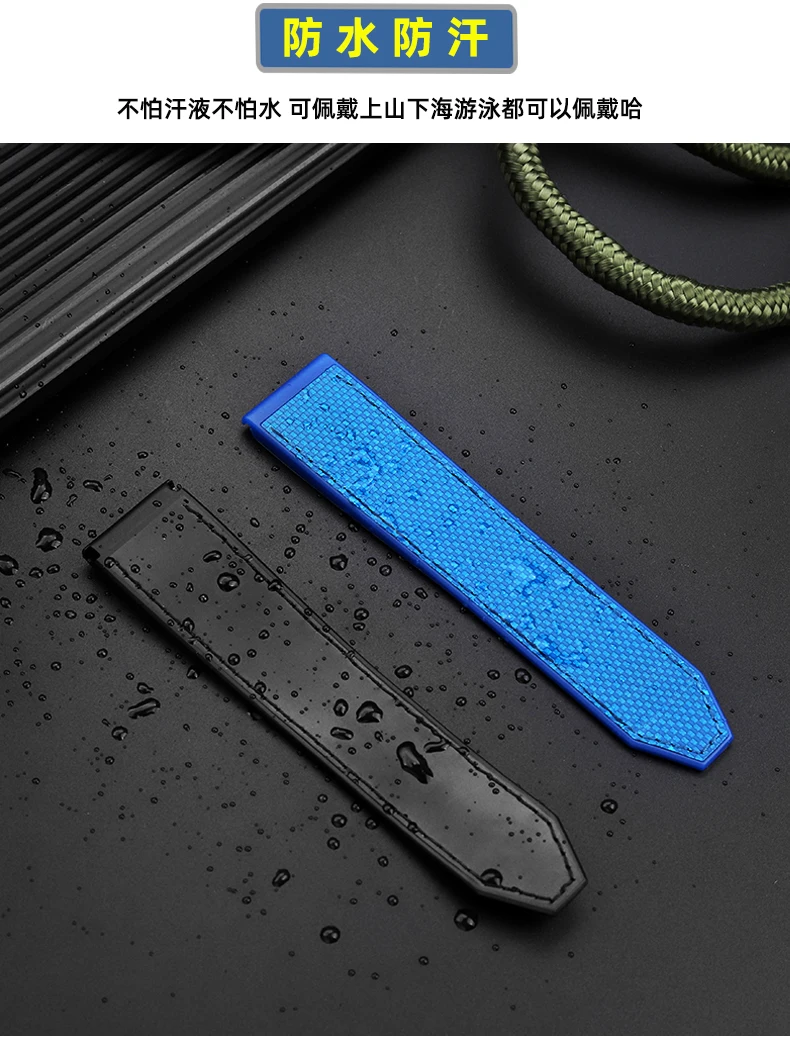 Rubber Silicone Watch Band 22mm for TAG Strap Heuer Monaco Speed Series CBL2184 CBL2183 Sports Waterproof Bracelet Watchband