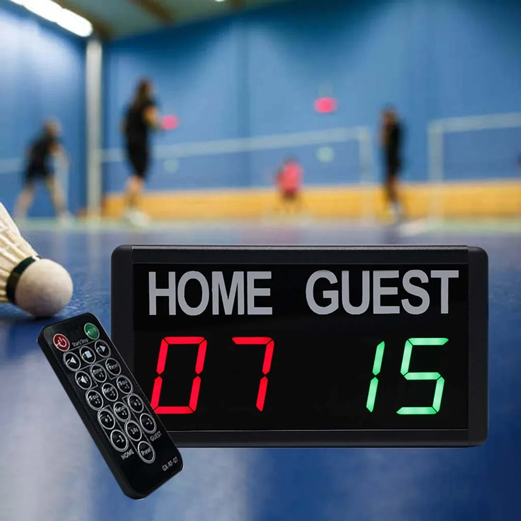 Tableau D'affichage Numérique LED Portable - Scores 0-99 - Avec Télécommande - Pour Sport Intérieur/extérieur
