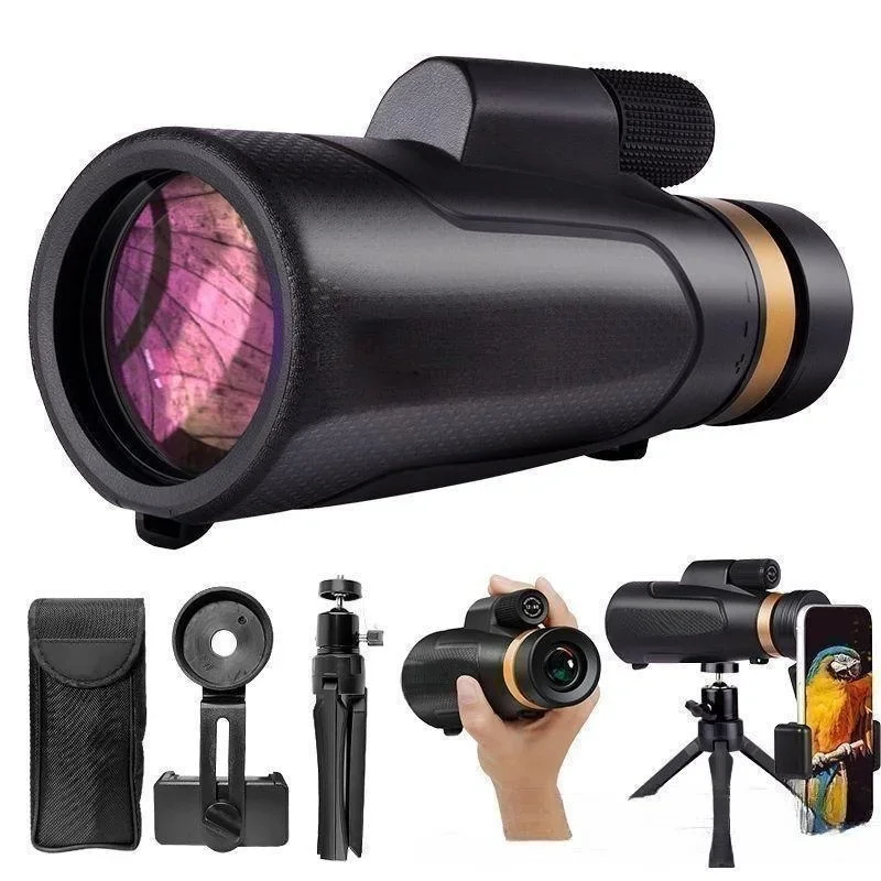 

18x62 outdoor large-caliber optical monocular mobile phone external photo artifact