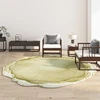 Ink Round Living Room Decoration Carpet Home Bedroom Bedside Large Area Non-slip Rug Abstract Study Cloakroom Fluffy Soft Rugs 2
