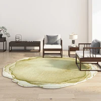 Ink Round Living Room Decoration Carpet Home Bedroom Bedside Large Area Non-slip Rug Abstract Study Cloakroom Fluffy Soft Rugs 2