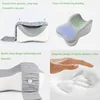 Orthopedic Slow Rebound Memory Cotton Clamp Leg Pillow Maternity Foot Pillow Strap Adjustable Side Sleeping Knee Leg Pillow 4