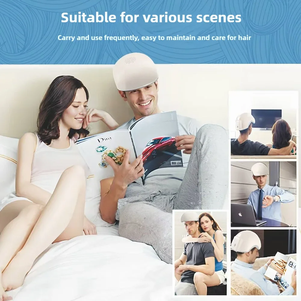Infrared Light Therapy Cap Hair Growth Helmet Red Light Therapy for Hair Regrowth and Scalp Health