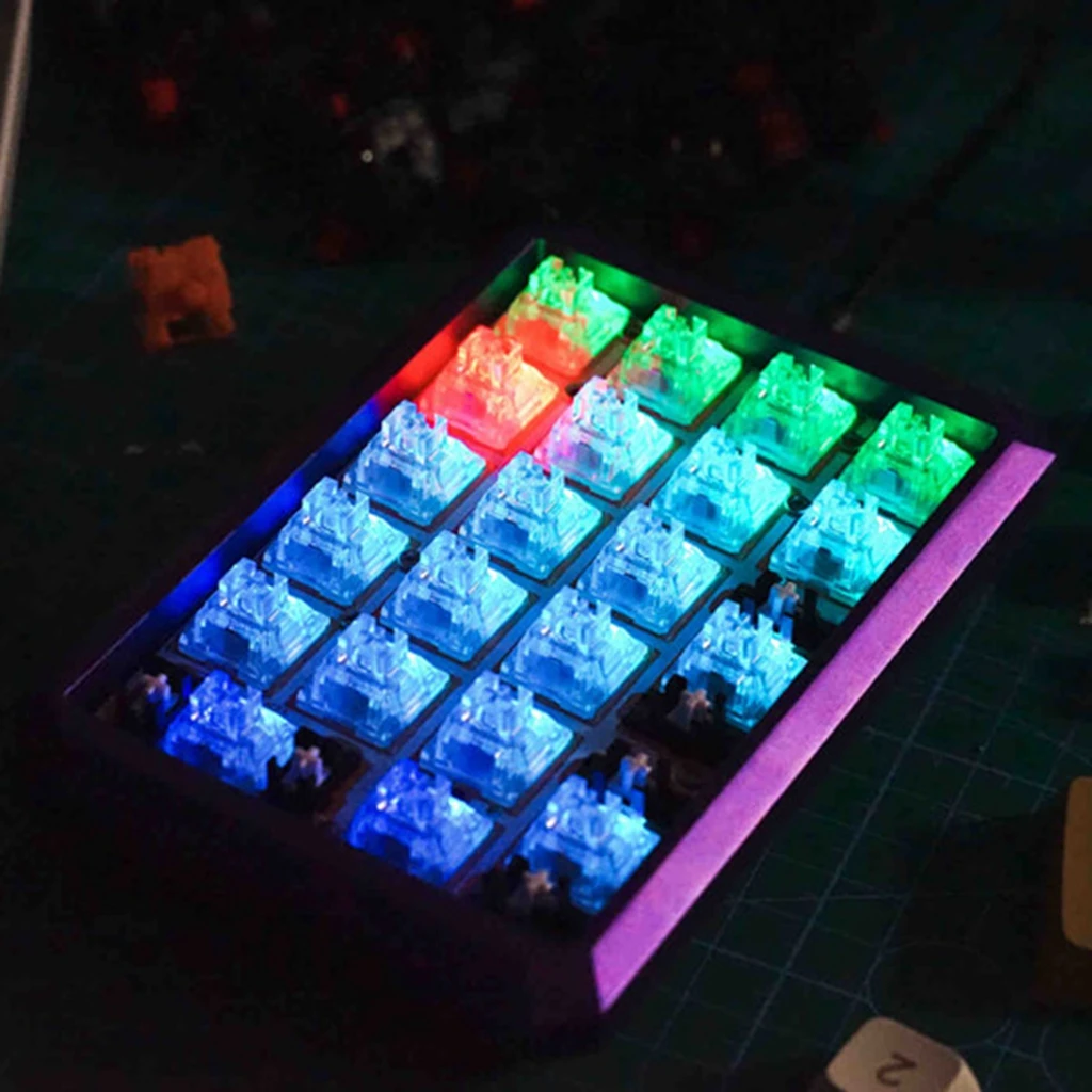 Teclado Mecânico Ttc-frozen Switch v2 Interruptores Silenciosos Pinos Linear 39gf Rgb Transparente Teclado de Jogos Personalizado para Gamer - Imagem 4