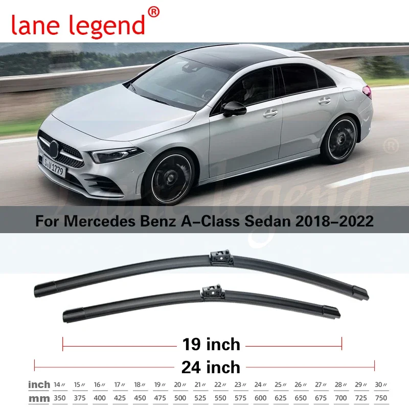 Car Front Wiper Blade For Mercedes Benz A Class Sedan W177 2018 - 2022 A180 A200 A220 A250 Windscreen Windshield Accessories