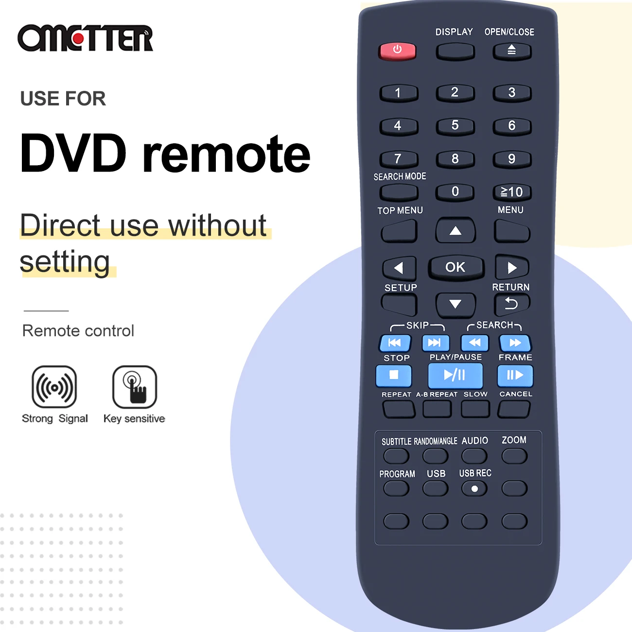 Panasonic DVD/ゲームプレーヤー用リモコン N2QAYA000015フィットパナソニックdvdリモートcdプレーヤーDVD