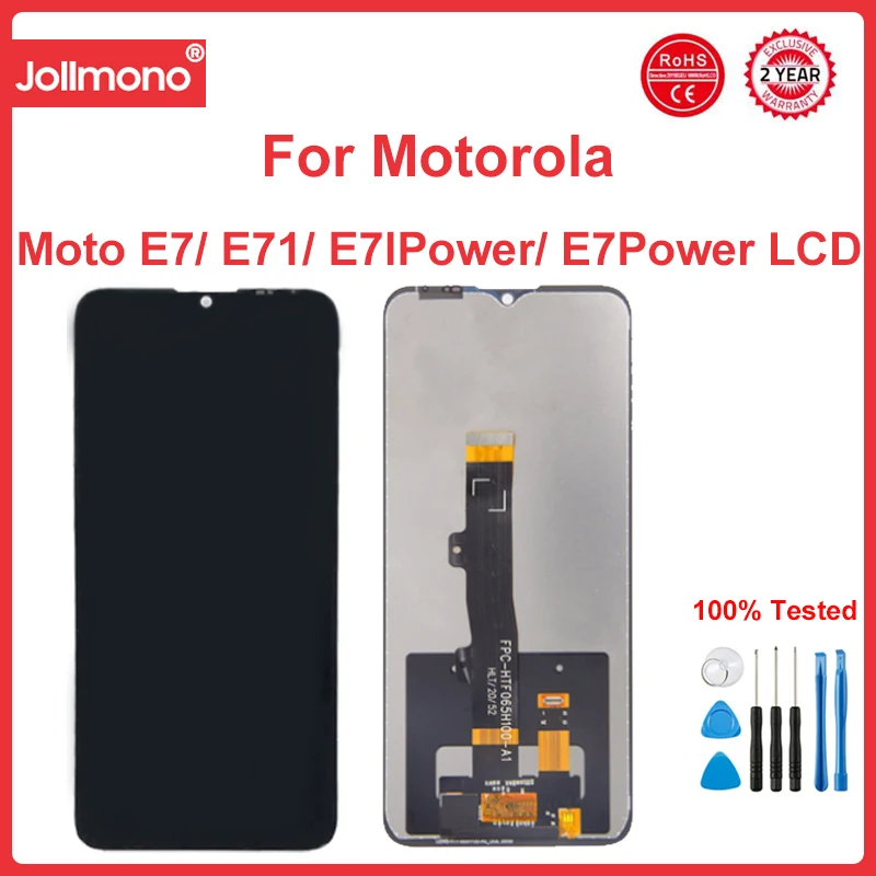 

Test LCD For Motorola Moto E7 Power E7I Power LCD Display Screen Touch Digitizer Assembly