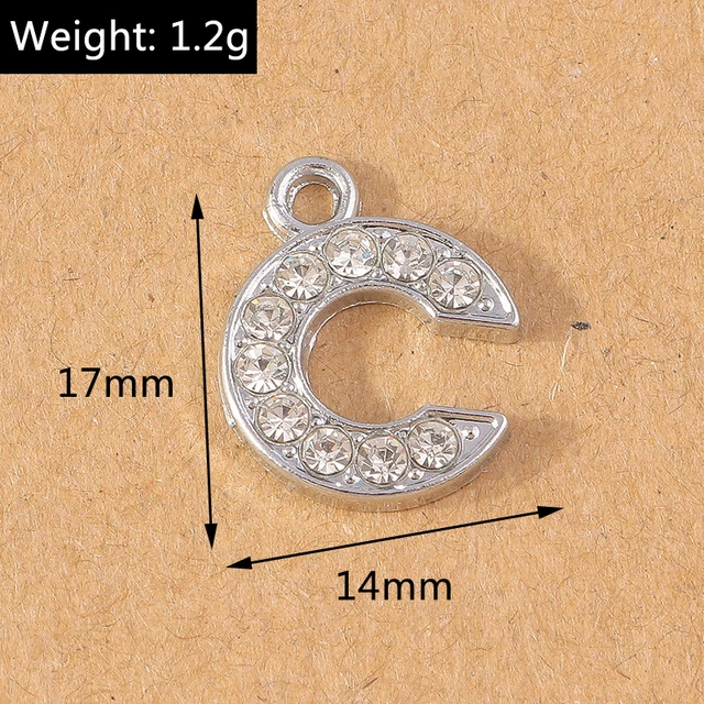 Gold Letter Charms Necklaces  Letter Charms Jewelry Making - 26pcs Letter  Charm - Aliexpress