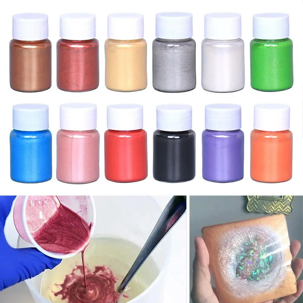 

Pearlescent Mica Powder Epoxy Resin Dye Pearl Resin Pigment DIY Handmade Candle Crafts Material For Jewelry Making 10g