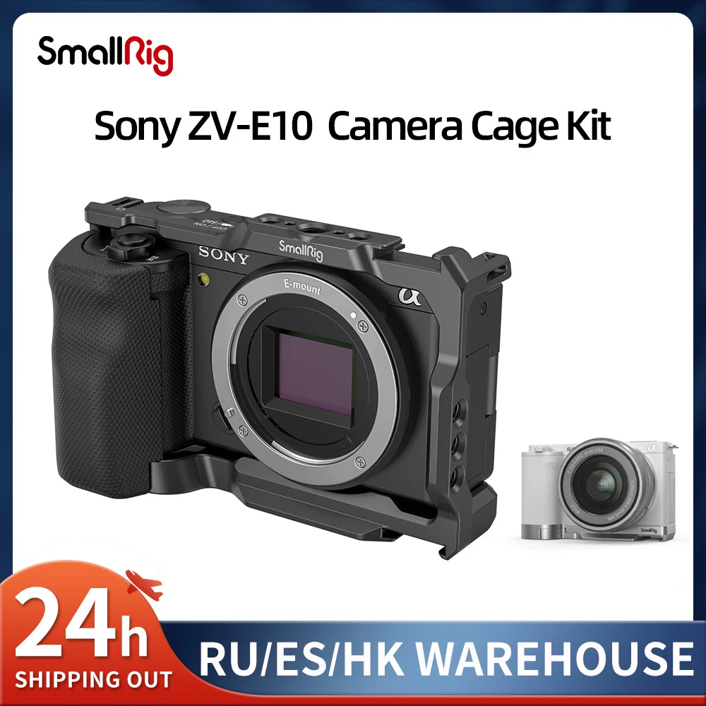 Smallrig Sony Zve10 Camera Cage With Silicone Cage Handle Built-in Arca ...