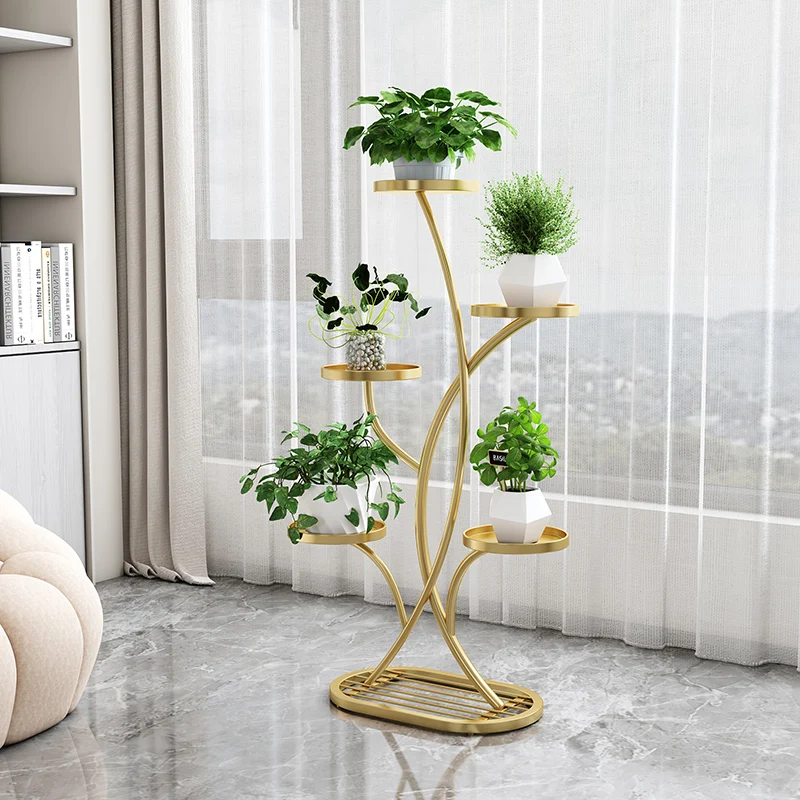 Nordic Creativity Plant Shelves Mere Appearance Living Room Indoor Home Plant Shelves Balcony Garden Furniture Posture FYPS