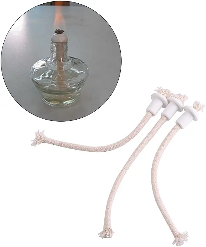 1/3meters long Round Cotton Wick Burner For Kerosene Alcohol lamp Torch Oil Wine Bottle Product Accessory