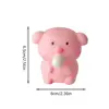 Sensory Toy Cartoon Animal Squeeze Toy Chick Pig Blow Bubble Fidget Toy Fidget Toy 3D Pinch Decompression Toy Practical Jokes 5