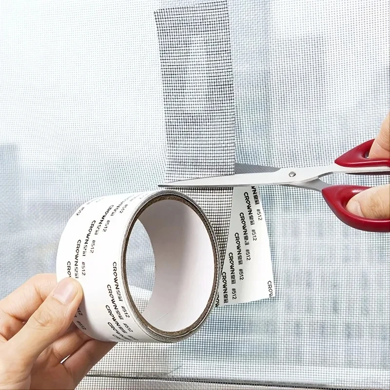 5mm/2m Self-adhesive Window Screen Repair Subsidy Anti-bug Fly Mesh Perforation Tape Is Durable window screen repair tape window screen repair sticker window screen mesh window screen accessories