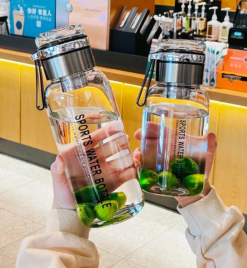 Large Capacity Glass Water Bottle
