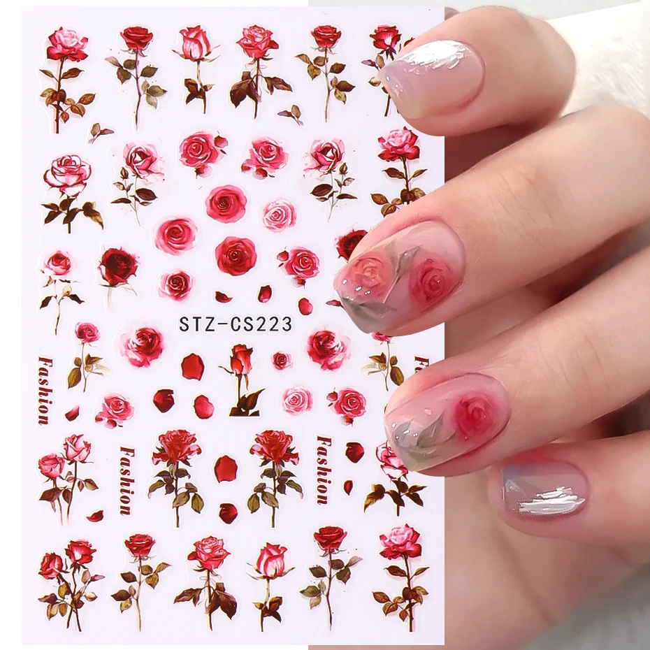 NAIL STICKER 3D Flower Rose #5D-K127 - TDI, Inc