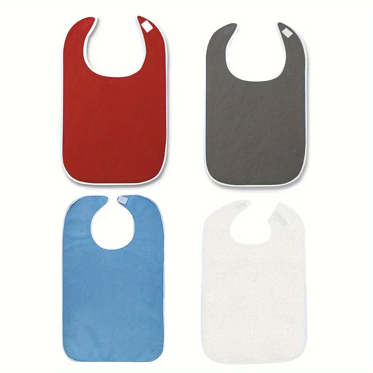 New coated adult apron reusable waterproof terry bibs Or bring a pocket For adult women and men Elderly Seniors & Disabled bibs