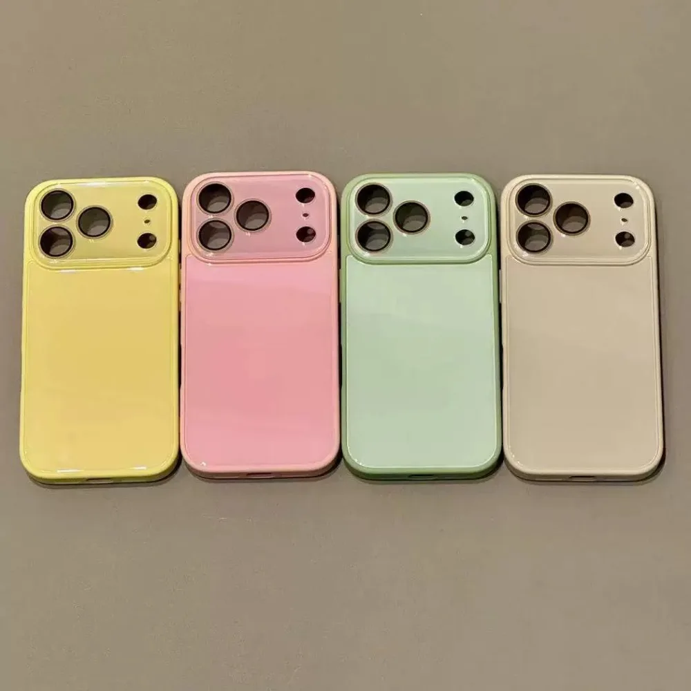 รูปสินค้า เคสแข็งแฟชั่นสีพื้น Candy สำหรับ iPhone 14-17 Pro Max