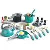 Kids Kitchen Toys Accessories Toddler Pretend Cooking Playset Pretend Cooking Toys Learning Toys Birthday Gifts with Cookware