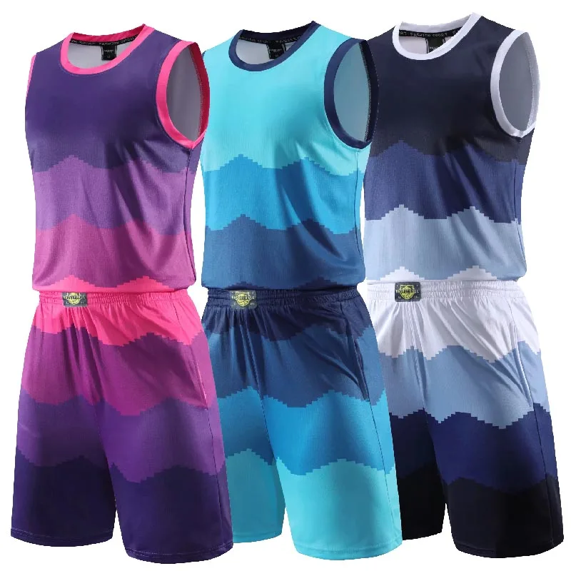 New Men&lsquo;s Basketball Jerseys Set Sports Tracksuits Clothes Kids Youth Training Basketball Uniforms Kit College Sportswear