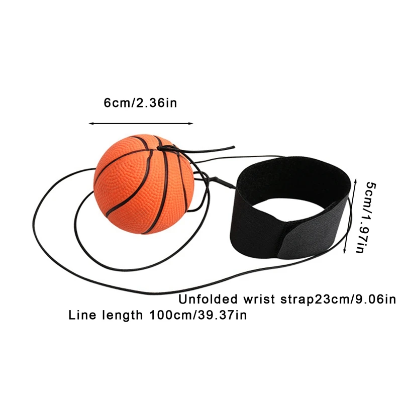 Wrist Exercise Rubber Balls Physical Fitness Hand Stress Ball Finger Muscle Arm Training Ball Flexibility Bouncing Strings