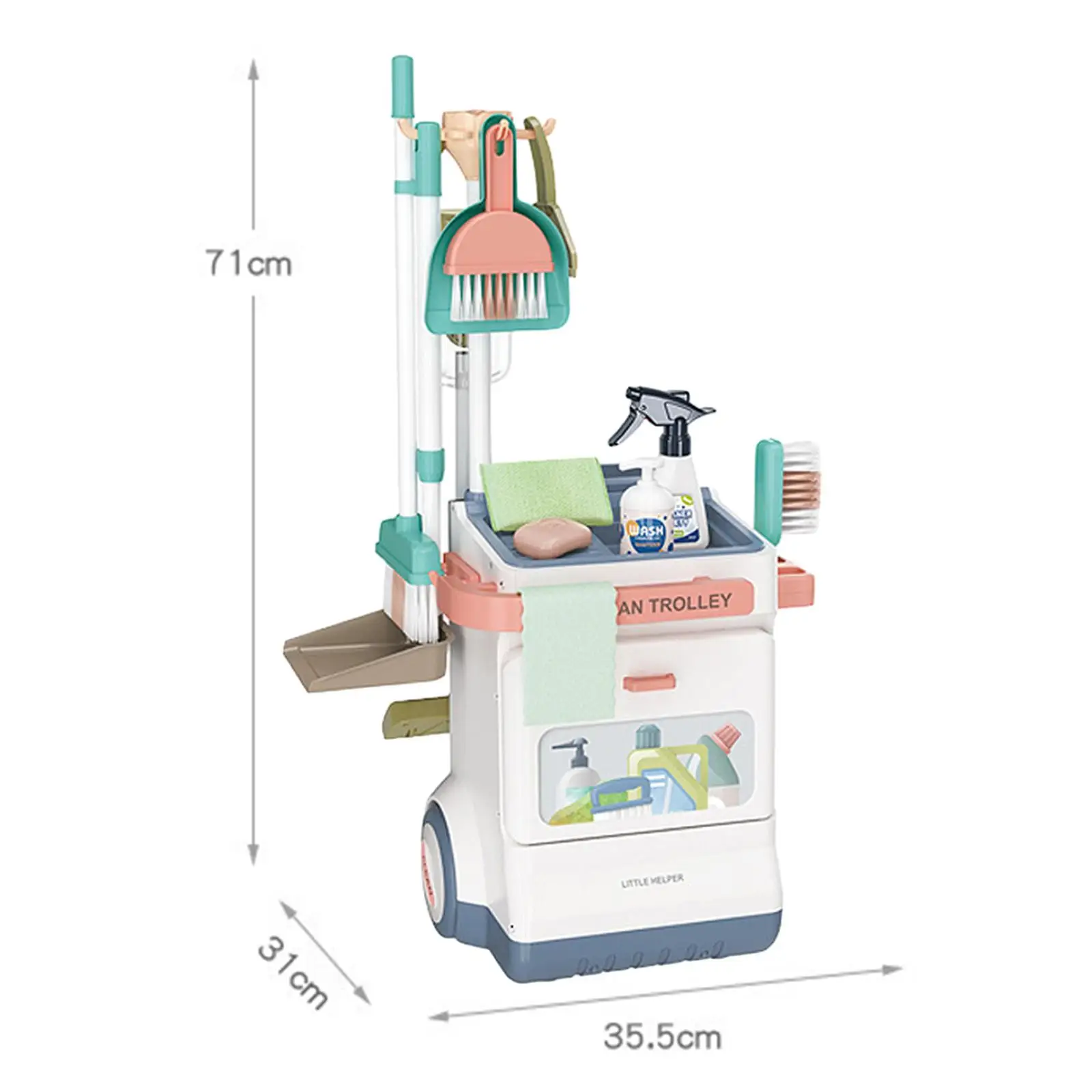 Kid Pretend Cleaning Set Valentines Day Gifts for Kids for Girls Kids Boys 6
